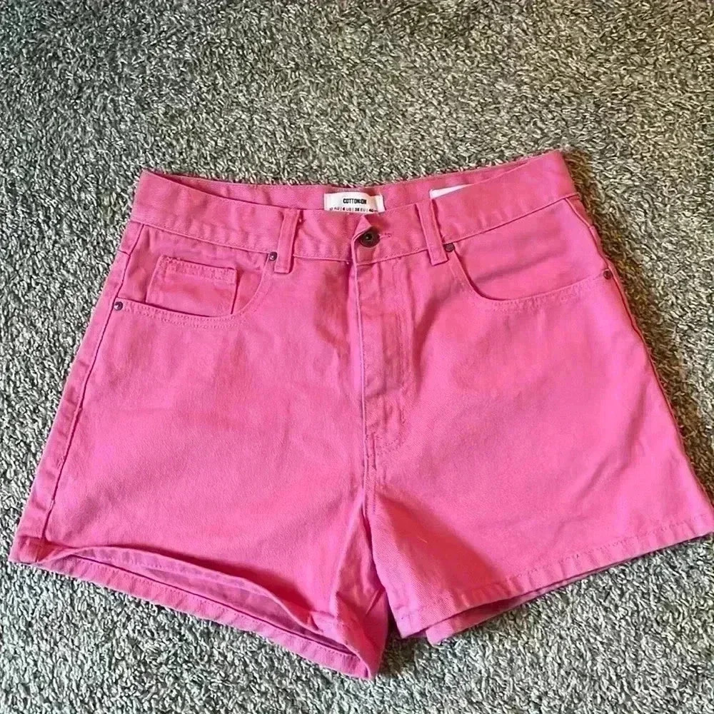 Cotton On Hot Pink Jean Shorts
